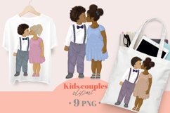 Cute kisses kids sublimation clipart. Multiracial baby set Product Image 1