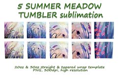 5 Summer Meadow Tumbler Sublimation design Product Image 2