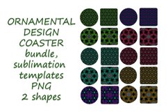 Abstract Ornamental Coaster Sublimation Template Product Image 1