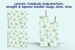 5 Leaves Tumbler Sublimation design Product Image 3