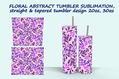 5 Floral Abstract Tumbler Sublimation design Product Image 3