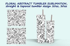 5 Floral Abstract Tumbler Sublimation design Product Image 4