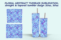 5 Floral Abstract Tumbler Sublimation design Product Image 5