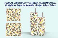 5 Floral Abstract Tumbler Sublimation design Product Image 6