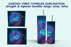 5 Garden Vibes-1 Tumbler Sublimation design Product Image 5