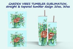 5 Garden Vibes-1 Tumbler Sublimation design Product Image 7