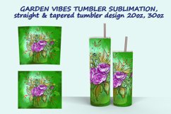 5 Garden Vibes-2 Tumbler Sublimation design Product Image 3