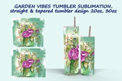 5 Garden Vibes-2 Tumbler Sublimation design Product Image 4