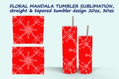 5 Floral Mandala-1 Tumbler Sublimation design Product Image 3