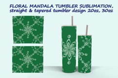 5 Floral Mandala-1 Tumbler Sublimation design Product Image 4