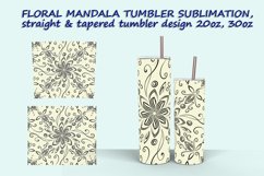 5 Floral Mandala-1 Tumbler Sublimation design Product Image 6