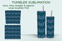 Butterfly summer Tumbler Sublimation design Product Image 7