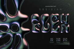 Obsidian Flex - Color Bitmap Font Product Image 1