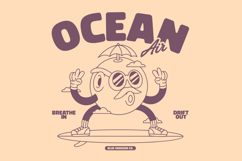 Retro Summer Surfing T shirt Design