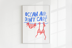 Ocean Air, Don’t Care, Swimsuit on the Line PNG, Sublimation Product Image 2