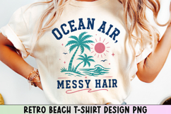 Retro Beach T Shirt Design, Distressed Coastal Sublimation. Product Image 13