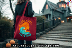 Ocean Air Salty Hair Beach Summer Design PNG File