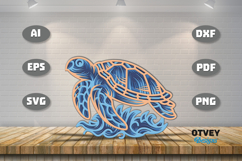 Ocean Animals Laser Cut SVG - Marine Wildlife Files Product Image 2