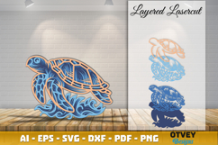 Ocean Animals Laser Cut SVG - Marine Wildlife Files Product Image 1