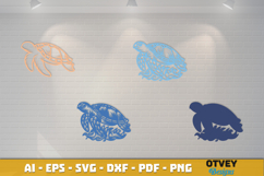 Ocean Animals Laser Cut SVG - Marine Wildlife Files Product Image 3