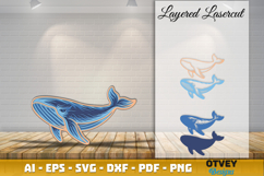 Ocean Animals Laser Cut SVG - Marine Wildlife Files Product Image 1