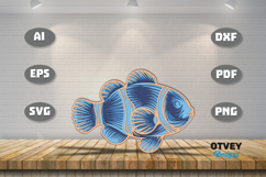 Ocean Animals Laser Cut SVG - Marine Wildlife Files Product Image 2