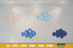 Ocean Animals Laser Cut SVG - Marine Wildlife Files Product Image 3