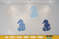 Ocean Animals Laser Cut SVG - Marine Wildlife Files Product Image 3