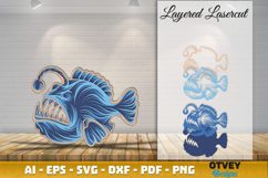 Ocean Animals Laser Cut SVG - Marine Wildlife Files Product Image 2