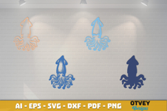 Ocean Animals Laser Cut SVG - Marine Wildlife Files Product Image 3