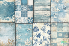 Ocean Blue Seaside Junk Journal Clipart Product Image 3