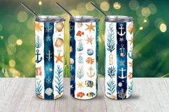 Ocean Breeze Tumbler Wrap PNG Product Image 3