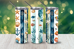 Ocean Breeze Tumbler Wrap PNG Product Image 5