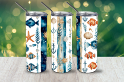 Ocean Breeze Tumbler Wrap PNG Product Image 6