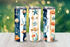 Ocean Breeze Tumbler Wrap PNG Product Image 7