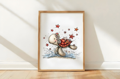 Ocean Breeze Turtle Clipart Product Image 3
