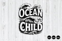 Ocean Child SVG, Beach Kid SVG, Retro Summer Kid SVG Product Image 1
