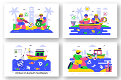 10 Ocean Cleanup Campaign Illustration Product Image 3
