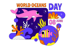 10 World Ocean Day Illustration Product Image 4