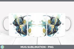 GorgeousOcean Fish Sketch Mug Wrap design.
