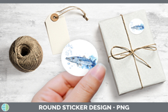 GorgeousOcean Fish Sketch Stickers design.