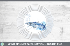 GorgeousOcean Fish Sketch Wind Spinner design.