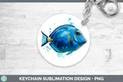 GorgeousOcean Fish Sketch Keychain design.