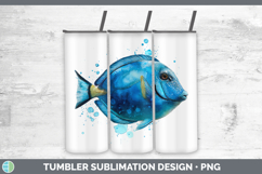 GorgeousOcean Fish Sketch Tumbler design.
