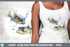 GorgeousOcean Fish Sketch Shirt design.