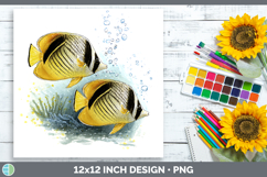 GorgeousOcean Fish Sketch Paper Backgrounds design.