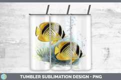 GorgeousOcean Fish Sketch Tumbler design.