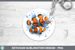 GorgeousOcean Fish Sketch Keychain design.