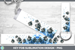 GorgeousOcean Fish Sketch Key Fob design.