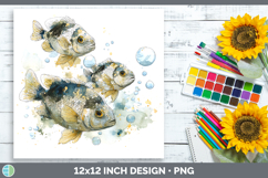 GorgeousOcean Fish Sketch Paper Backgrounds design.